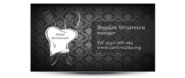 carte vizita restaurant logo